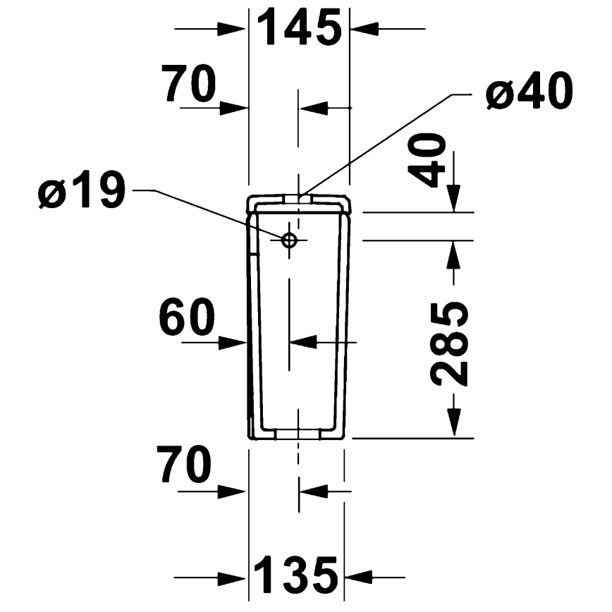 Duravit 9530000852 - WC-loputuspaak D-CODE 4,5/3 l, keraamika/valge