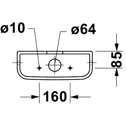Duravit 9530000852 - WC-loputuspaak D-CODE 4,5/3 l, keraamika/valge