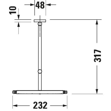 Duravit 99121000 - Seinale kinnitatav kosmeetikapeegel D-CODE, läikiv kroom