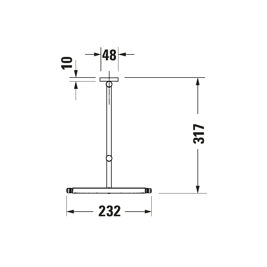 Duravit 99121000 - Seinale kinnitatav kosmeetikapeegel D-CODE, läikiv kroom