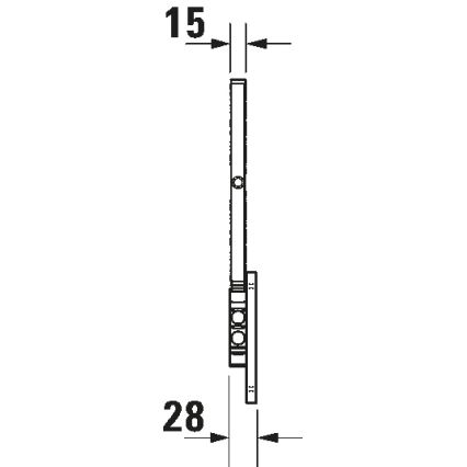 Duravit 99121000 - Seinale kinnitatav kosmeetikapeegel D-CODE, läikiv kroom