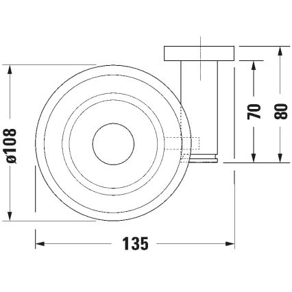 Duravit 99174600 - Seinale paigaldatav D-CODE seebialus vasakpoolne matt must