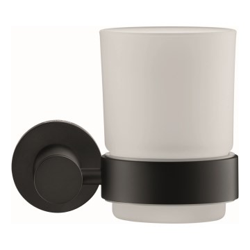 Duravit 99204600 - Seinale kinnitatav hambaharjade hoidik D-CODE, parempoolne, mattmust