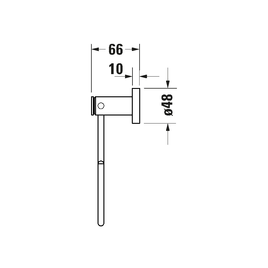 Duravit 99211000 - seinale paigaldatav rätikuhoidja D-CODE, läikiv kroom