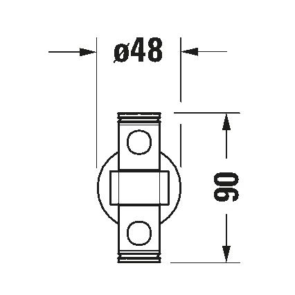 Duravit 99221000 - Seinale kinnitatav rätikuhoidja D-CODE 44,7 cm läikiv kroom