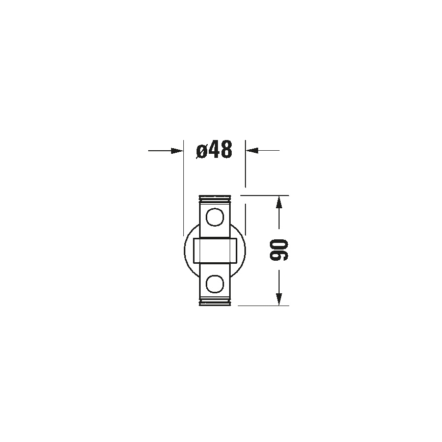 Duravit 99221000 - Seinale kinnitatav rätikuhoidja D-CODE 44,7 cm läikiv kroom