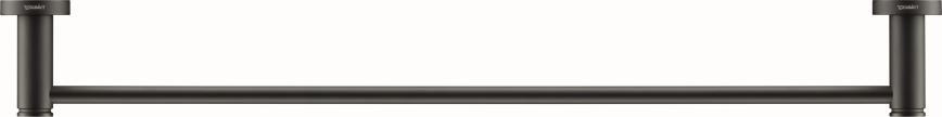 Duravit 99244600 - Seinale kinnitatav rätikuhoidja D-CODE 64,5 cm, mattmust