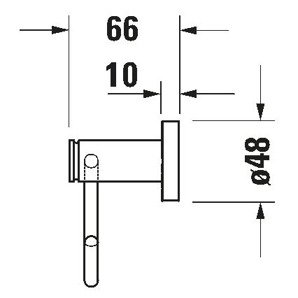Duravit 99264600 - tualettpaberihoidja D-CODE matt must