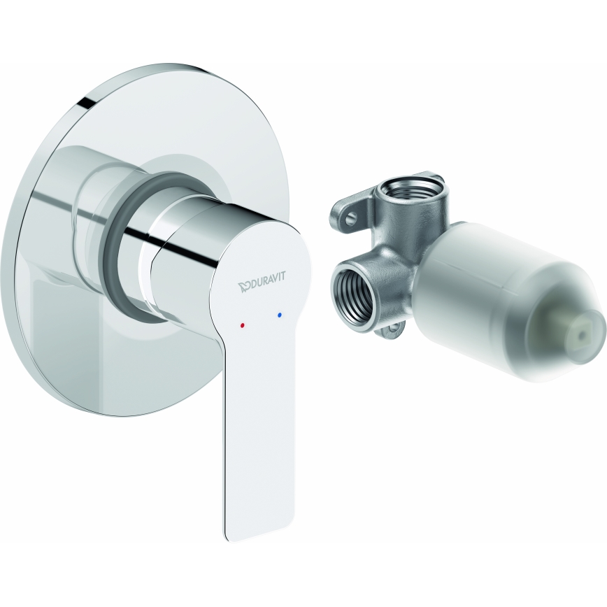 Duravit DC4210007010 - D-CODE peidetud paigaldusega dušisegisti, läikiv kroom