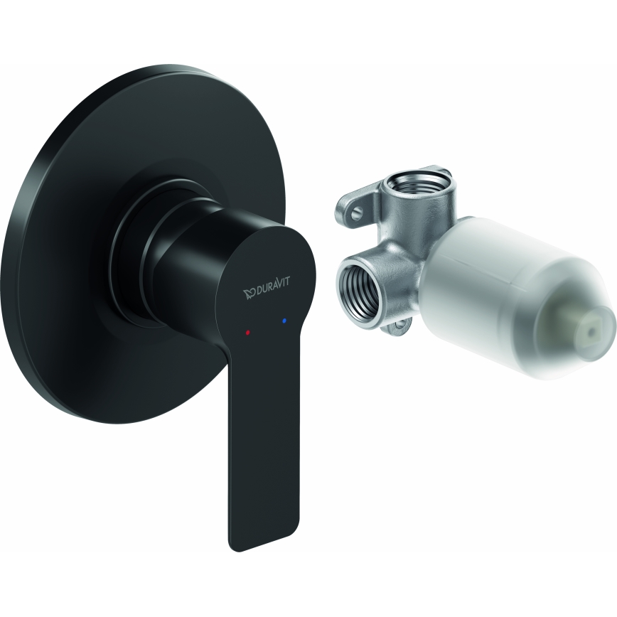 Duravit DC4210007046 - D-CODE dušisegisti peitpaigaldamiseks, matt must