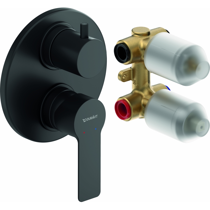Duravit DC5210008046 - D-CODE dušisegisti peitpaigalduseks, mati must