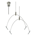 e2 elektro - 150 cm riputuskaablite komplekt, läikiv kroom