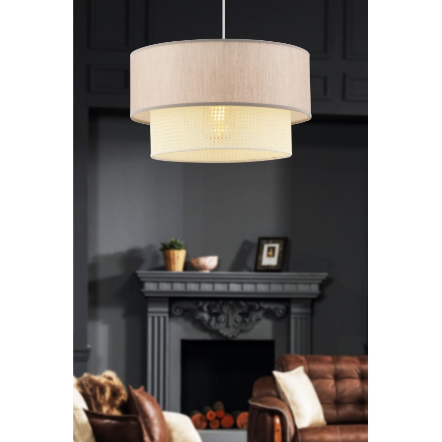 ECHO laelamp 1xE27/60W/230V beež/pruun