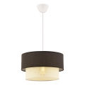 ECHO laelamp 1xE27/60W/230V pruun/kreem