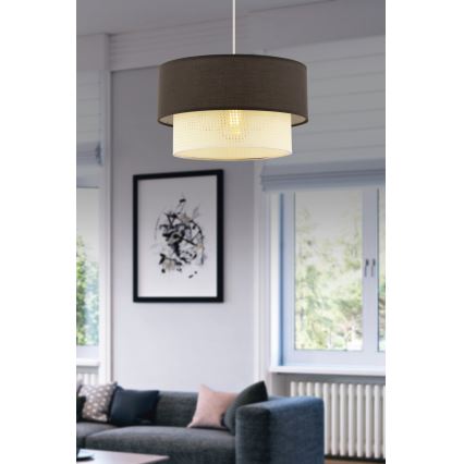 ECHO laelamp 1xE27/60W/230V pruun/kreem