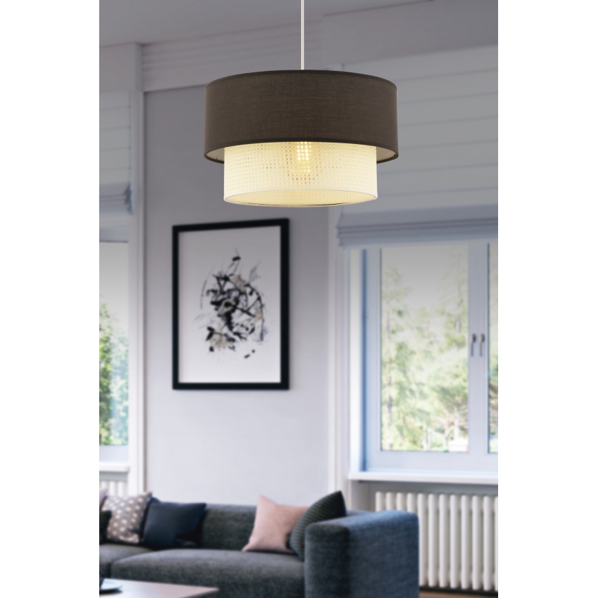 ECHO laelamp 1xE27/60W/230V pruun/kreem