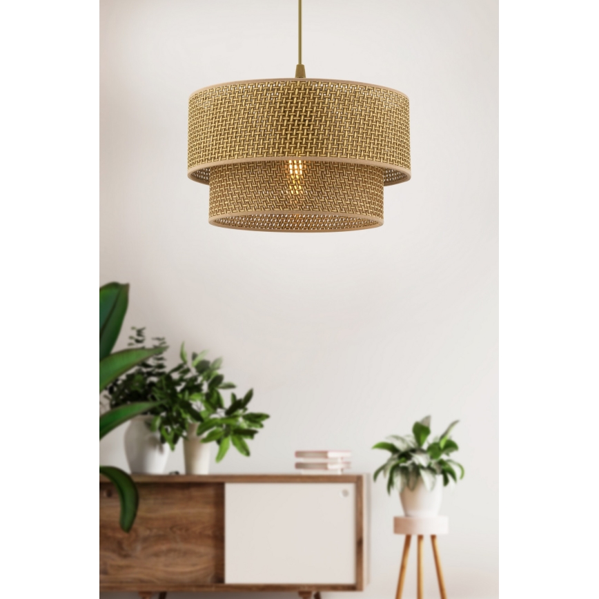 ECHO ripplamp 1xE27/60W/230V pruun