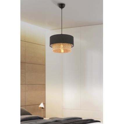 ECHO riputatav lamp 1xE27/60W/230V must/bruun