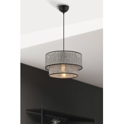 ECHO riputuslamp 1xE27/60W/230V hall/must