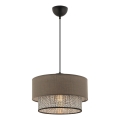 ECHO riputuslamp 1xE27/60W/230V pruun/hall