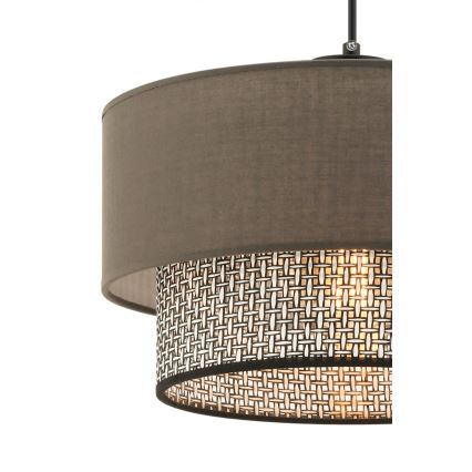 ECHO riputuslamp 1xE27/60W/230V pruun/hall