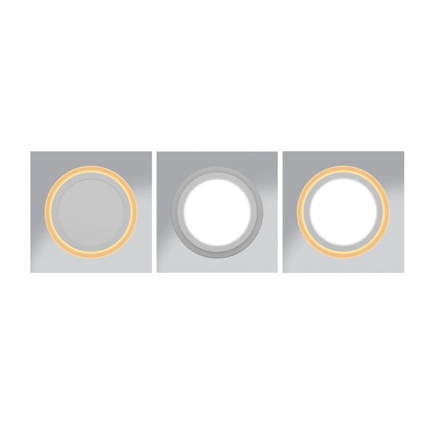 LED Süvistatav laevalgusti DUO LED/6W/230V + LED/3W
