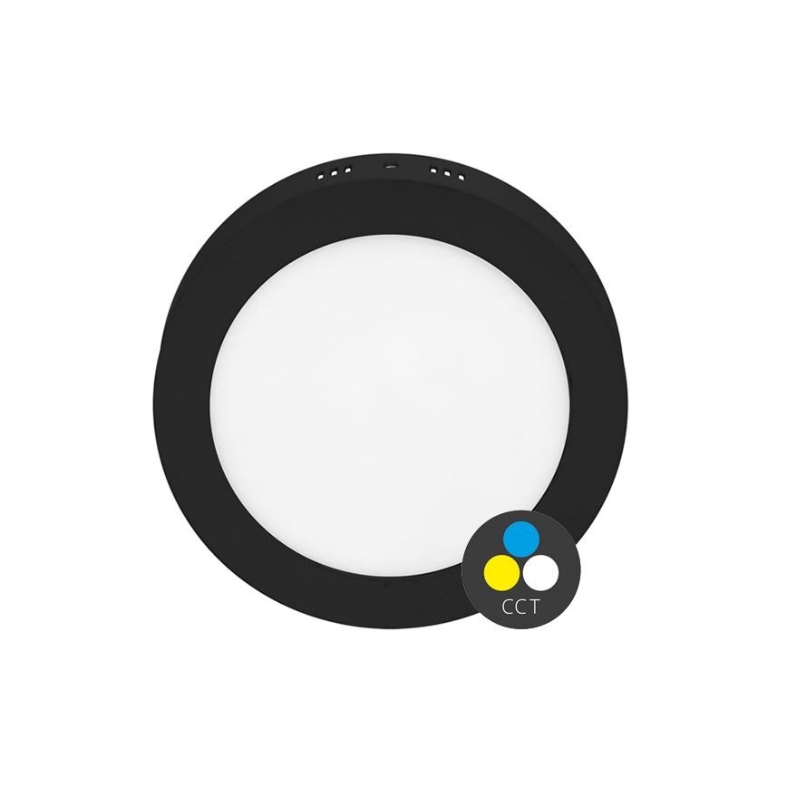LED Laevalgusti LADA LED/12W/230V 3000/4000/6000K d. 17 cm must