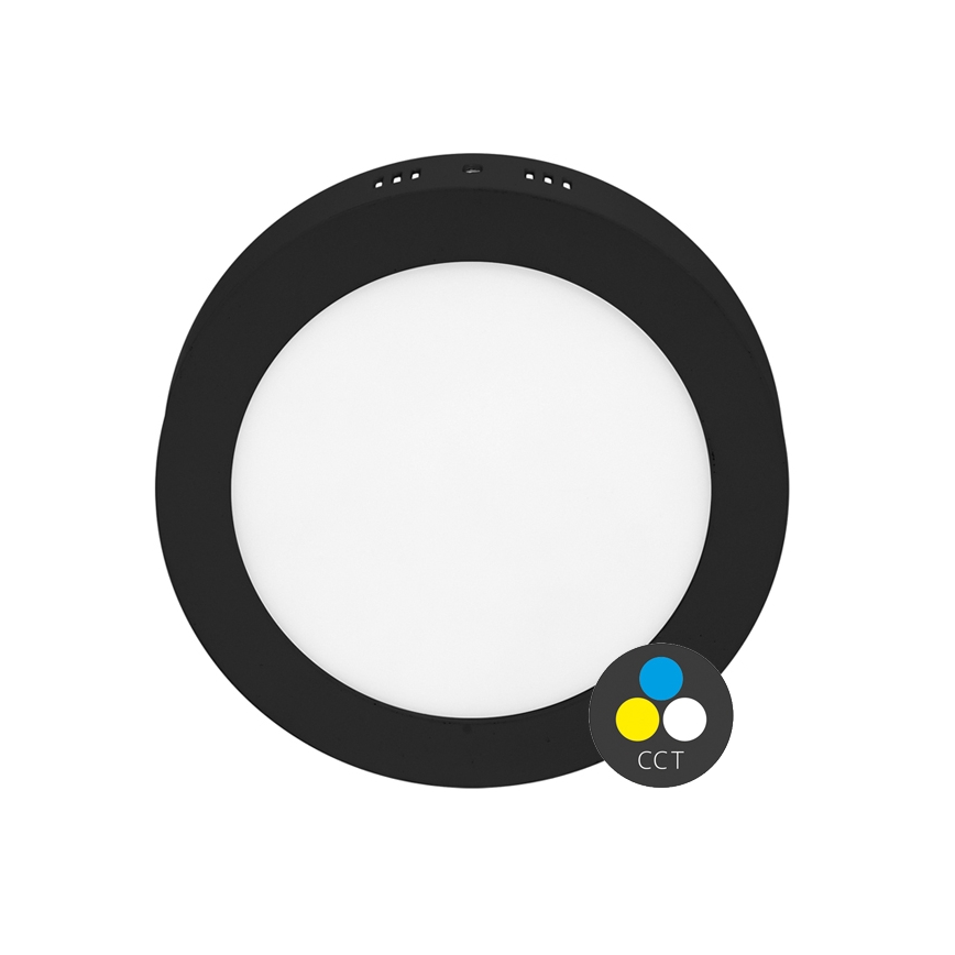 LED Laevalgusti LADA LED/18W/230V 3000/4000/6000K d. 22 cm must