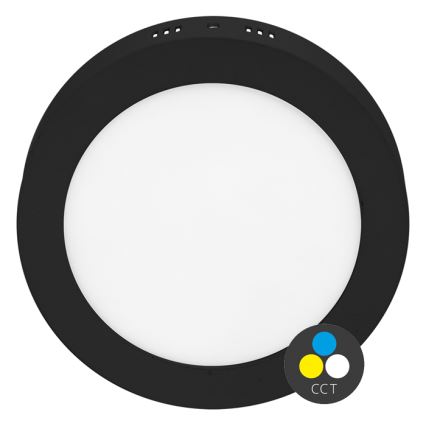 LED Laevalgusti LADA LED/25W/230V 3000/4000/6000K d. 30 cm must