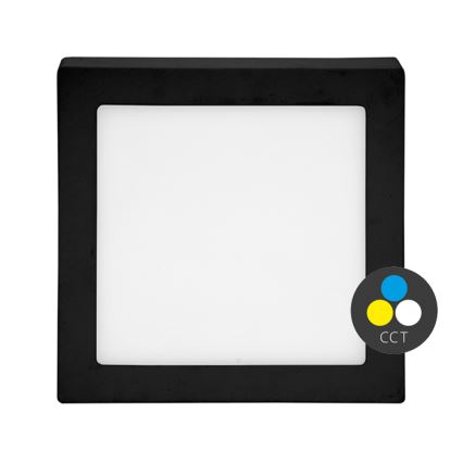 LED Laevalgusti RAFA LED/12W/230V 3000/4000/6000K 17x17 cm must
