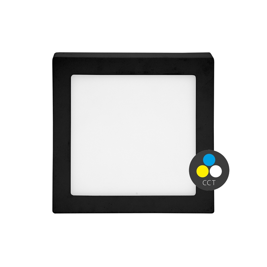 LED Laevalgusti RAFA LED/12W/230V 3000/4000/6000K 17x17 cm must