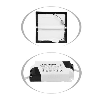 LED Laevalgusti RAFA LED/12W/230V 3000/4000/6000K 17x17 cm must