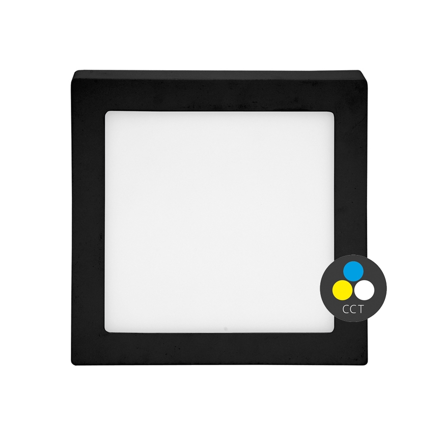 LED Laevalgusti RAFA LED/18W/230V 3000/4000/6000K 22x22 cm must