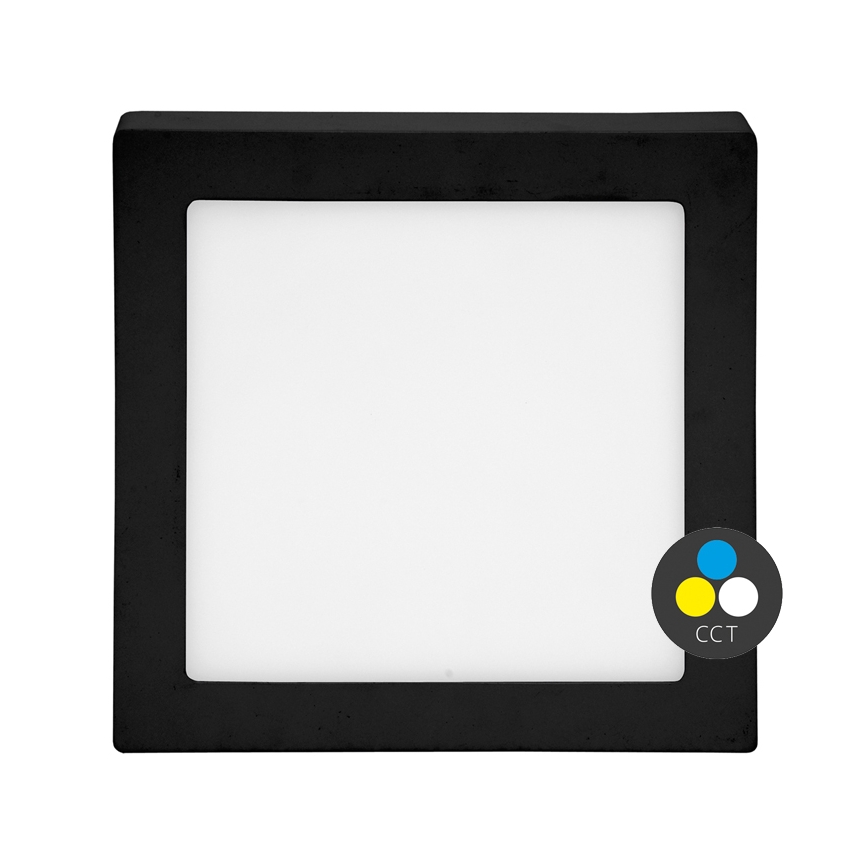 LED Laevalgusti RAFA LED/25W/230V 3000/4000/6000K 30x30 cm must