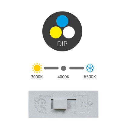 LED Süvistatav valgusti TINA LED/24W/230V 3000/4000/6500K d. 17,5 cm valge