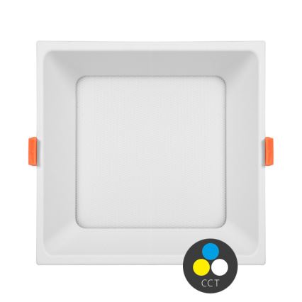 LED Süvistatav valgusti vannituppa TONY LED/24W/230V 3000/4000/6500K 17x17 cm IP44 valge