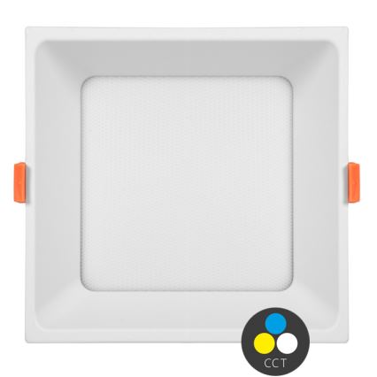 LED Süvistatav valgusti TONY LED/36W/230V 3000/4000/6500K 22x22 cm valge