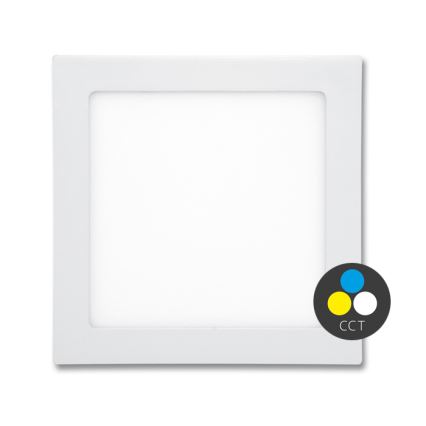LED Süvistatav valgusti vannituppa RAFA LED/12W/230V 3000/4000/6000K 17x17 cm IP44 valge