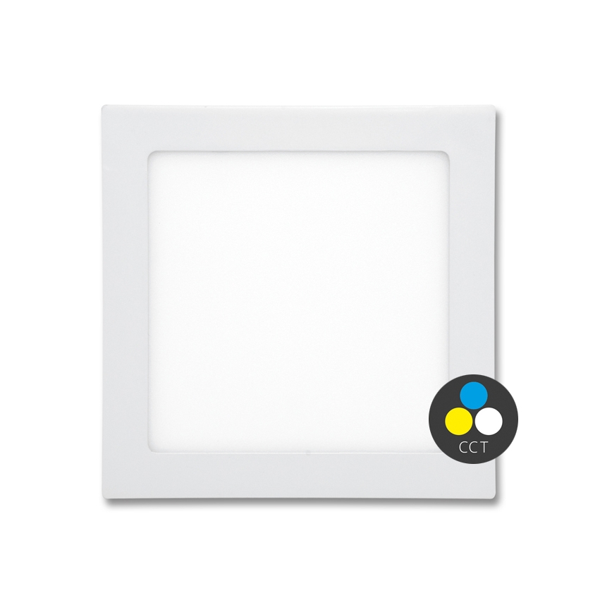 LED Süvistatav valgusti vannituppa RAFA LED/18W/230V 3000/4000/6000K 22x22 cm IP44 valge