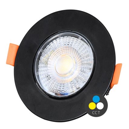 LED Hämardatav süvistatav valgusti ZITA LED/3/5/7W/230V 3000/4000/6000K d. 9 cm must