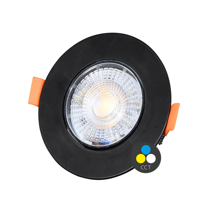 LED Hämardatav süvistatav valgusti ZITA LED/3/5/7W/230V 3000/4000/6000K d. 9 cm must