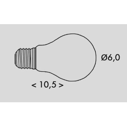 LED Pirn RETRO A60 E27/2,3W/230V 3000K 485lm