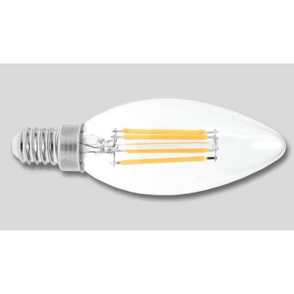 LED Pirn RETRO C37 E14/2W/230V 3000K 320lm