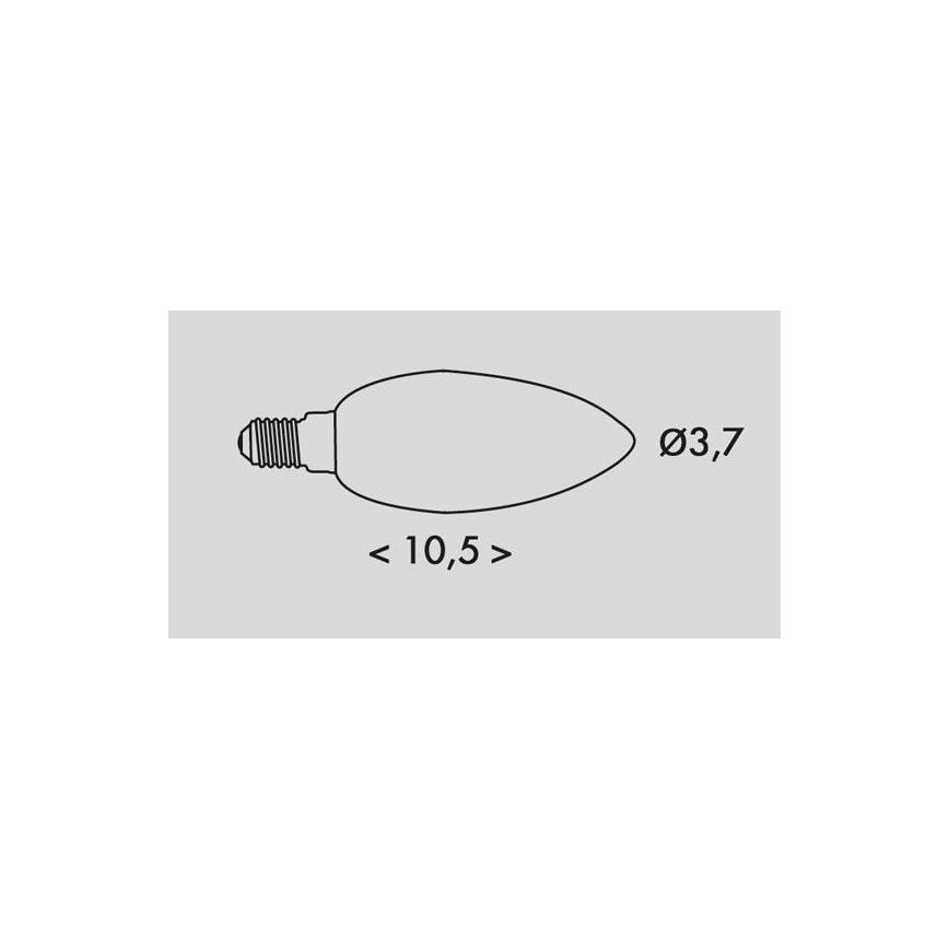 LED Pirn RETRO C37 E14/2W/230V 3000K 320lm