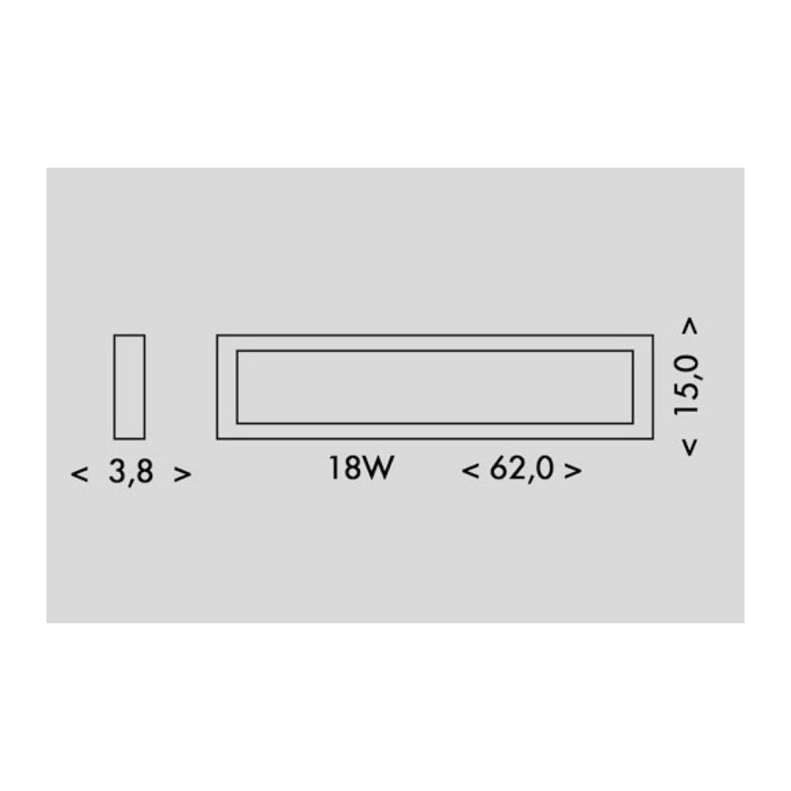 LED Laevalgusti PILO LED/18W/230V 4100K 62 cm valge