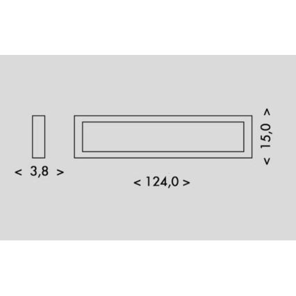LED Laevalgusti PILO LED/36W/230V 4100K 124 cm valge