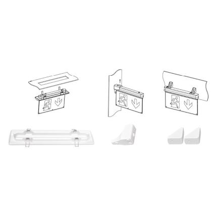 LED Avariivalgusti ALPHA LED/2,7W/230V 6000K 800 mAh