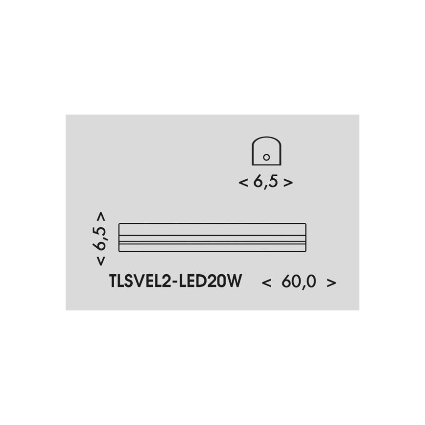 LED Luminofoorvalgusti VELO LED/11/15/20W/230V 3000/4000/6000K 60 cm valge