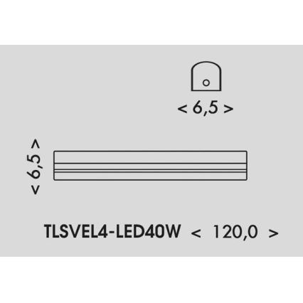 LED Luminofoorvalgusti VELO LED/24/32/40W/230V 3000/4000/6000K 120 cm valge