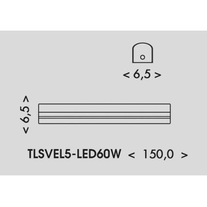 LED Luminofoorvalgusti VELO LED/36/48/60W/230V 3000/4000/6000K 150 cm valge